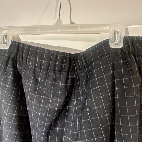 Aritzia Conan Navy Grid Ankle Pants - Picture 4 of 4